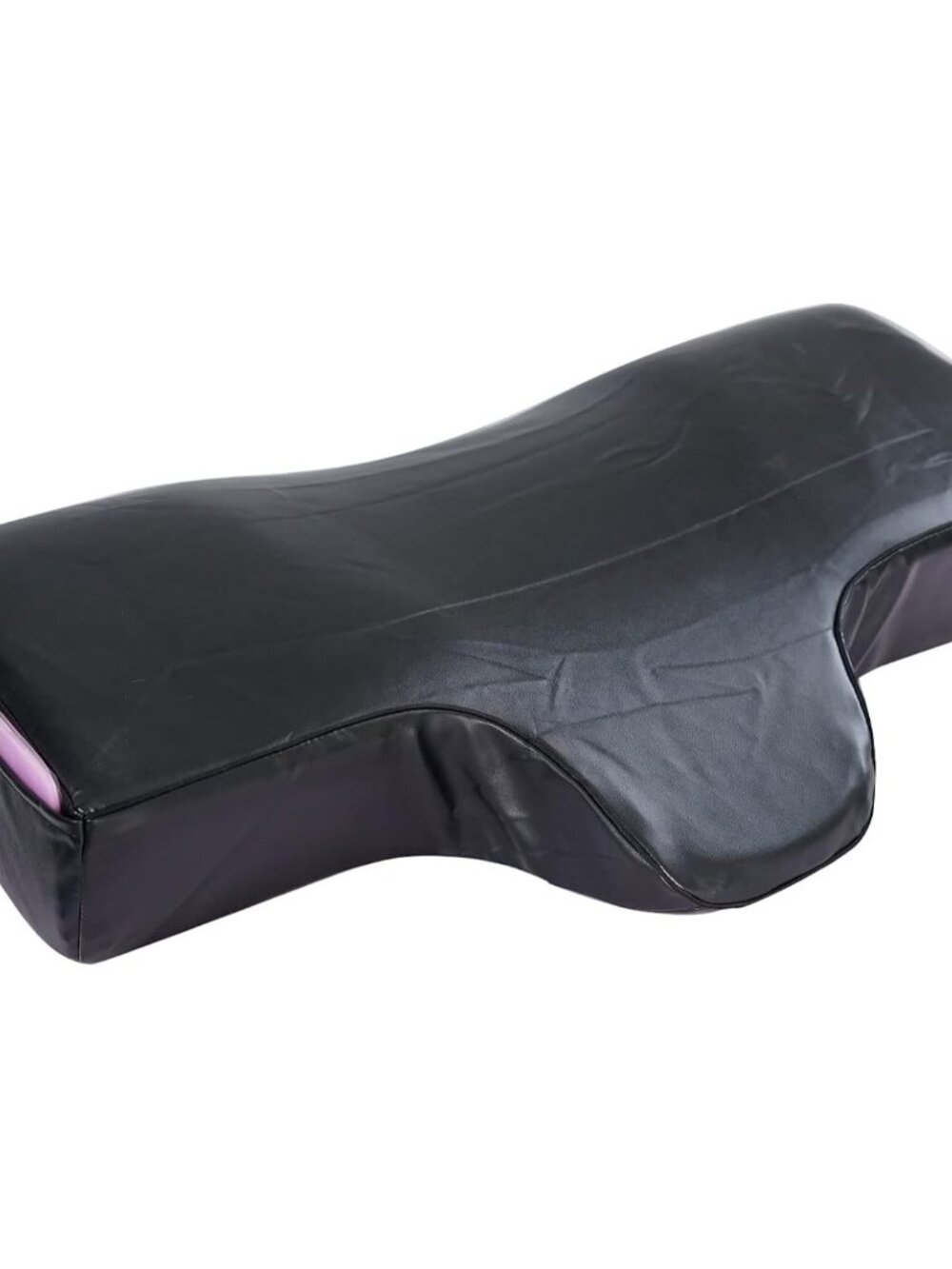 Lash Pillow for Lash Extensions with PU Leather Pillowcase,Memory Foam Neck Pill